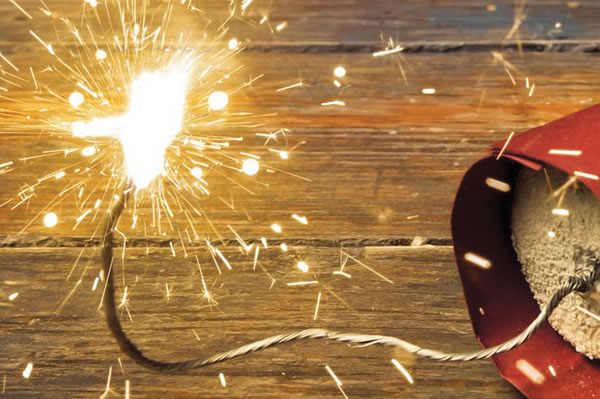 burning fuse